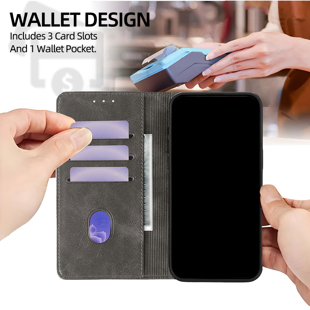 Magnetic Flip Card Stand Leath - Realme C67 评论和价格