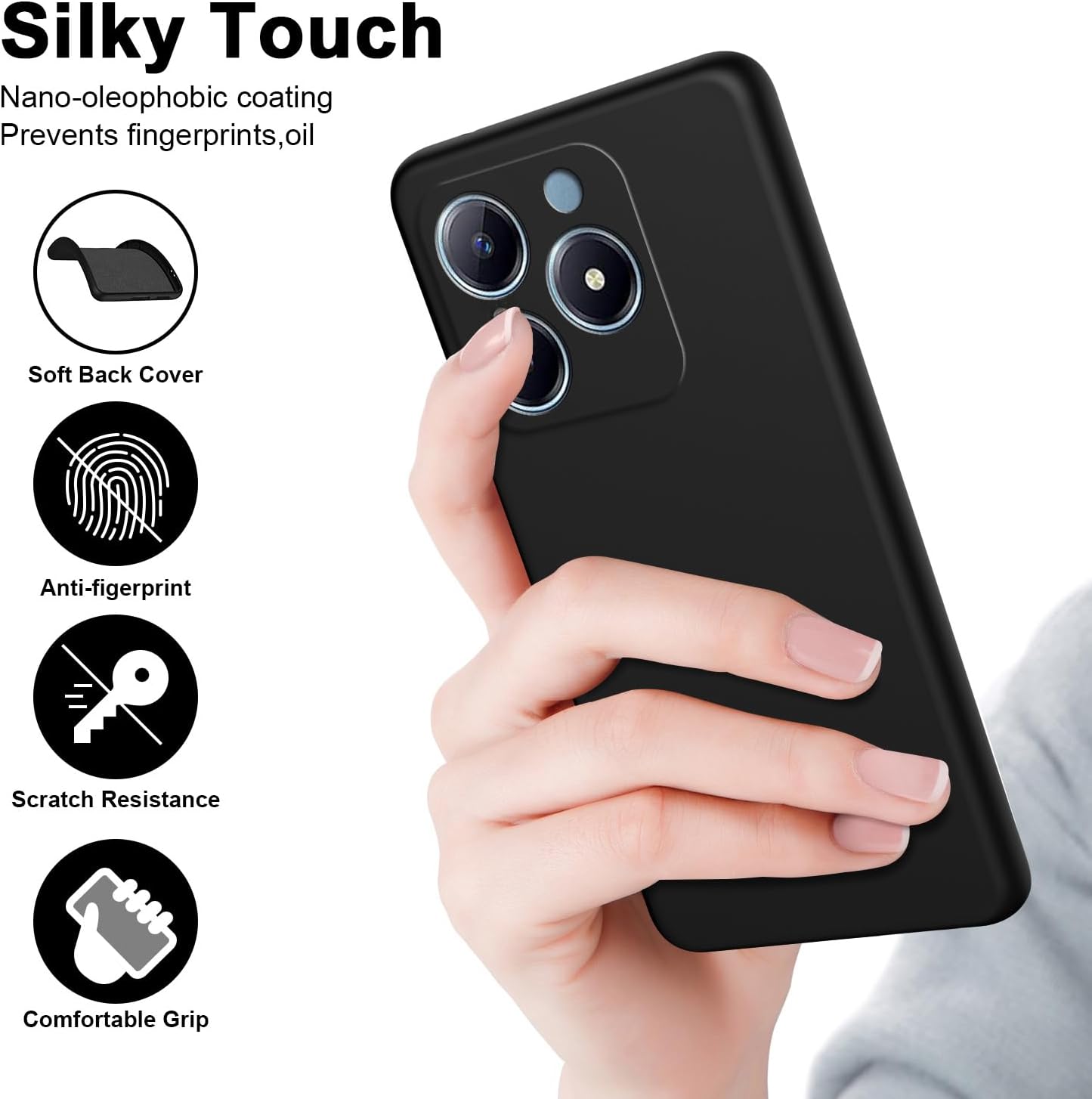 Flexible Liquid Silicone Case  - Realme Note 50 评论和价格