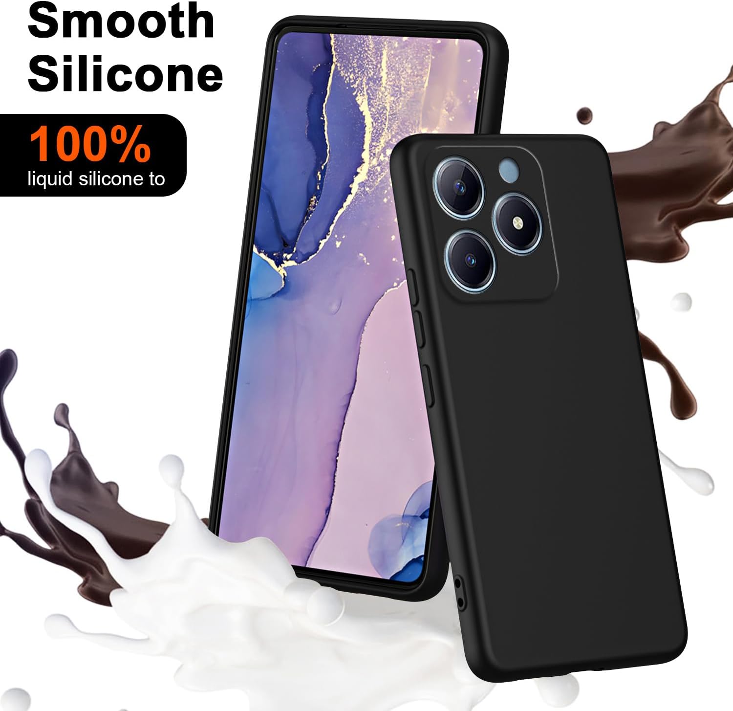 Flexible Liquid Silicone Case  - Realme Note 50 评论和价格
