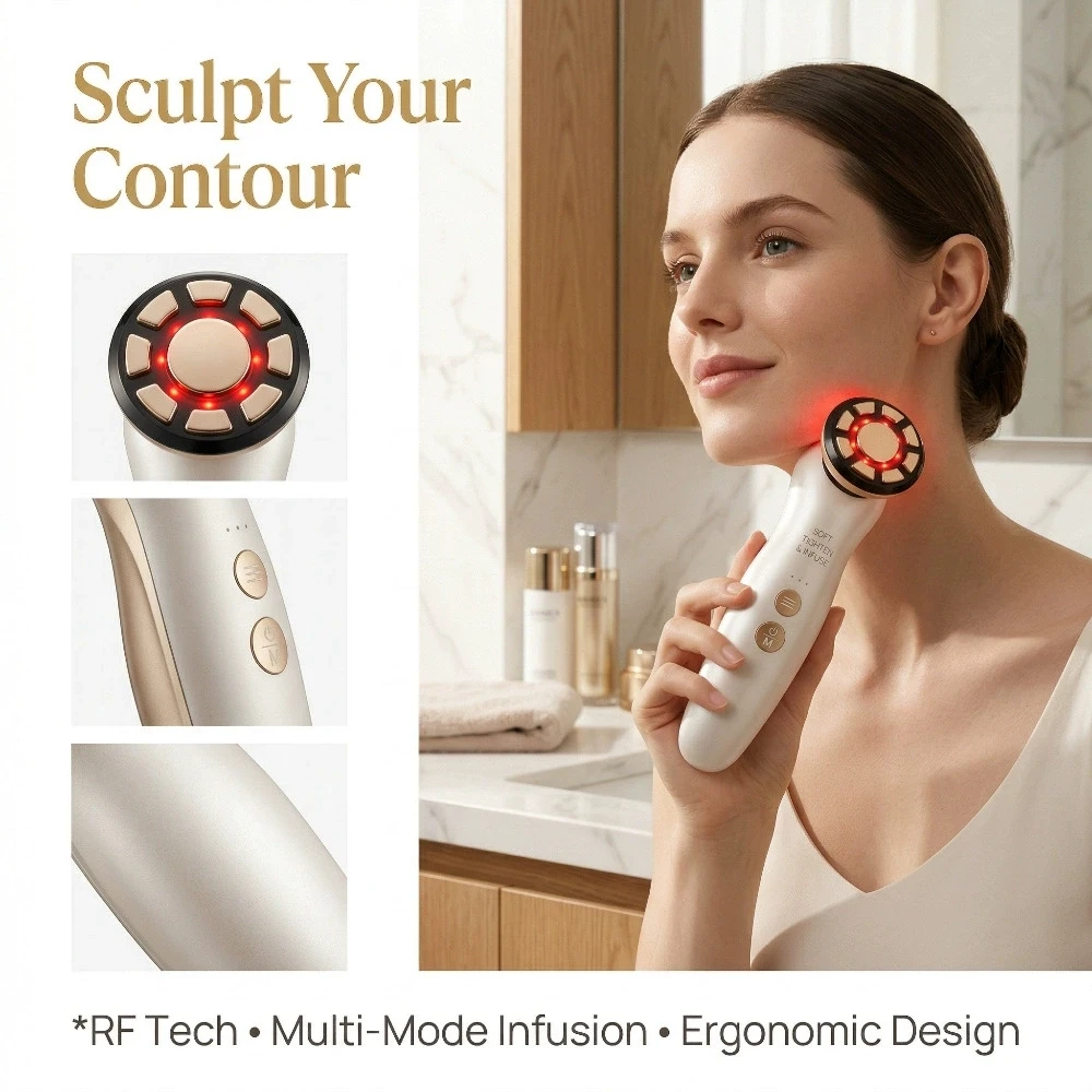 RF Facial Massager LED Light t - Galvanic Skin Sensor 评论和价格