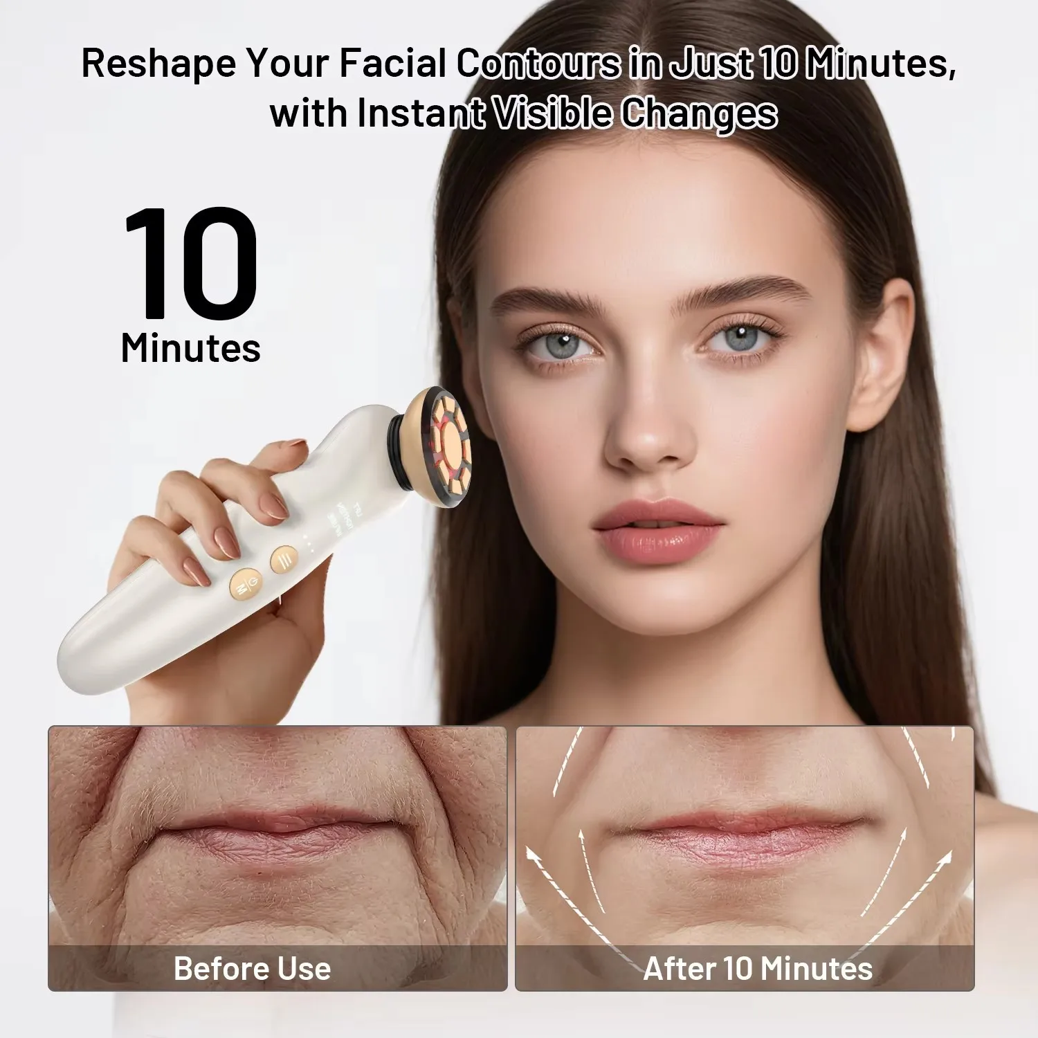 RF Facial Massager LED Light t - Galvanic Skin Sensor 评论和价格