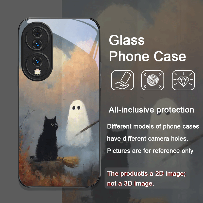 Cute Cartoon Black Cat Ghost P - Huawei Nova 12 评论和价格
