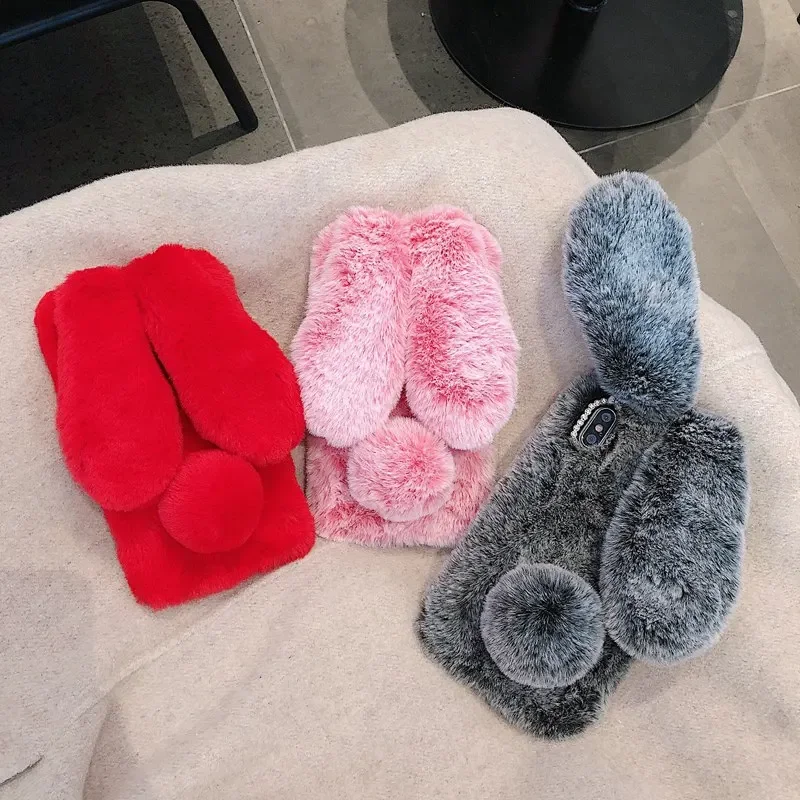 Plush Fur Rabbit Case For Real - Realme Note 50 评论和价格