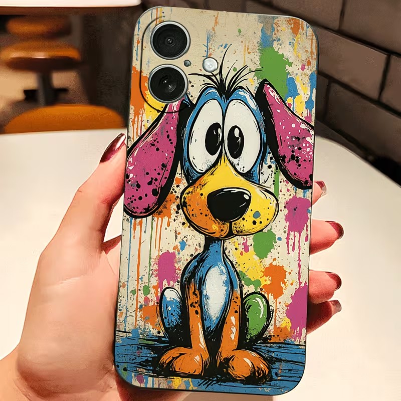 Graffiti Colored Puppy TPU Pho - Apple Iphone 16 评论和价格