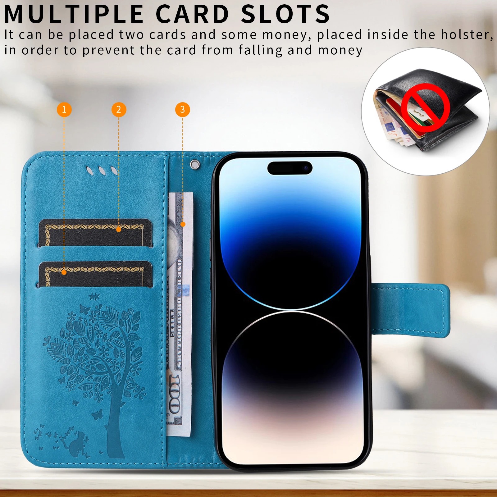 Leather Wallet Flip Case for O - Oppo Find X8 评论和价格