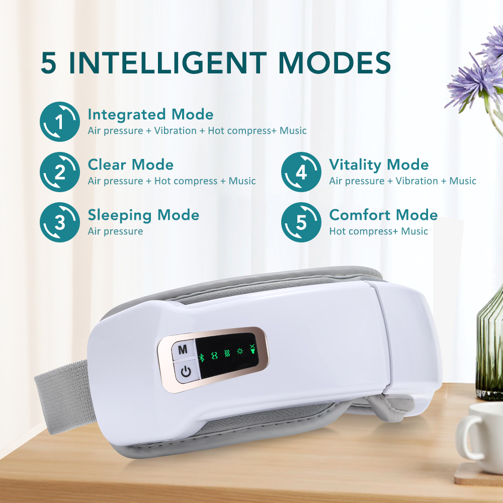 Foldable Eye Air Pressure Mass - Light Therapy Glasses 评论和价格