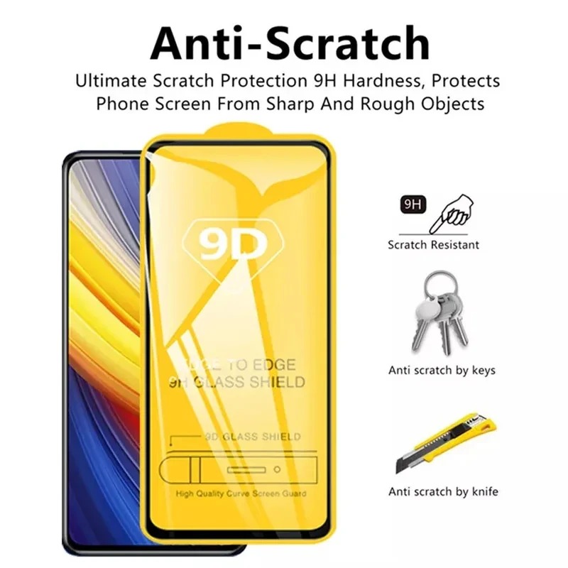 9D Full Cover Protective Glass - Realme C67 评论和价格